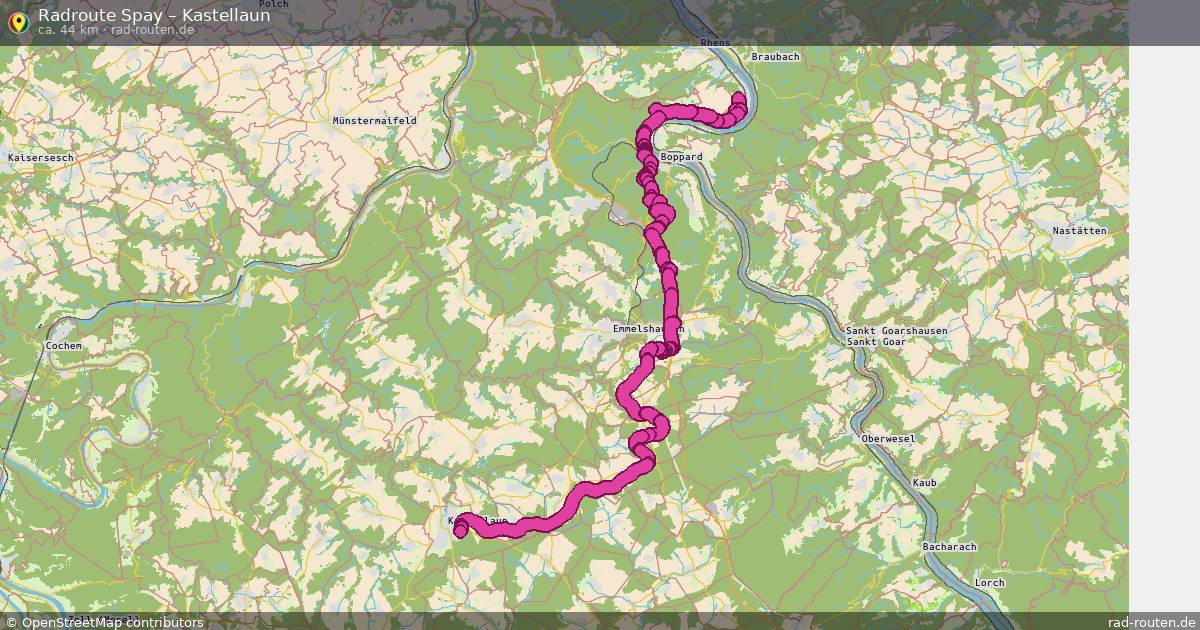 Fahrradroute Spay – Kastellaun