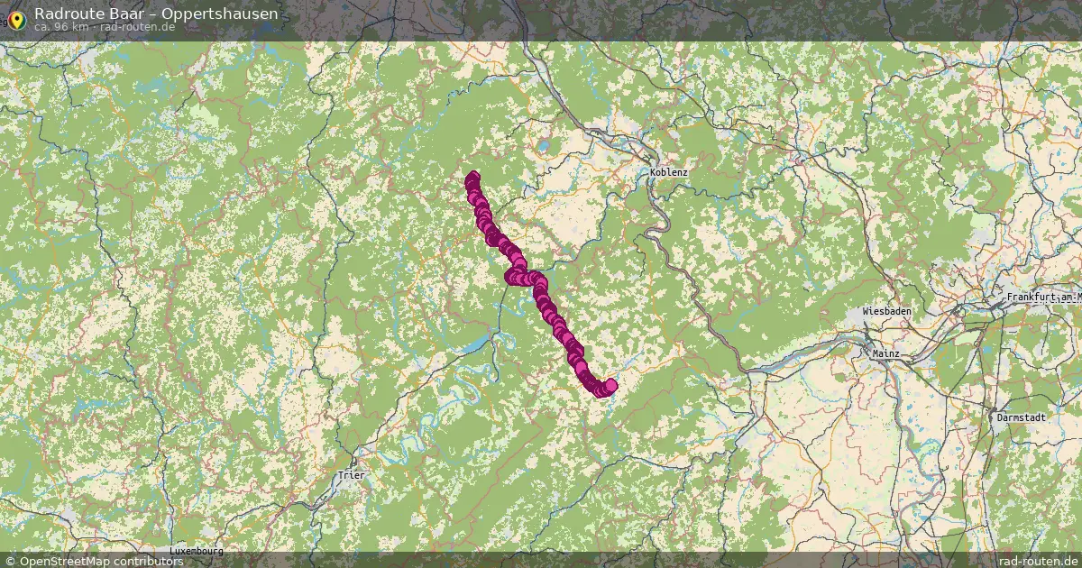 Fahrradroute Baar – Oppertshausen
