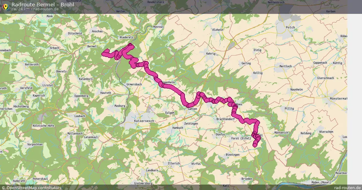 Radtour Bermel – Brohl