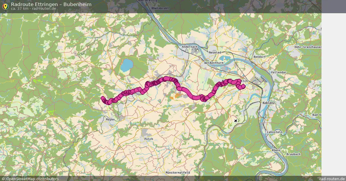 Radtour Ettringen – Bubenheim