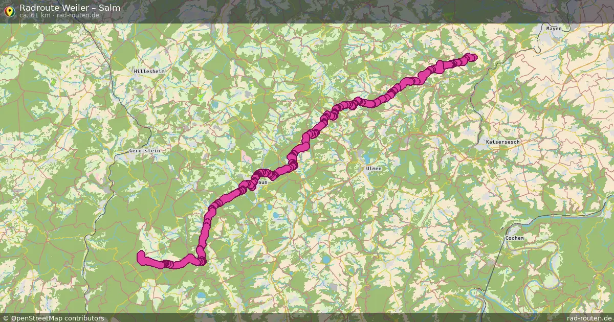 Radtour Weiler – Salm