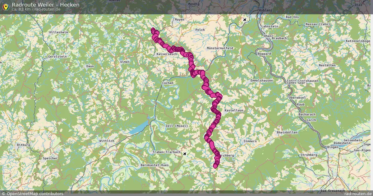 Fahrradroute Weiler – Hecken