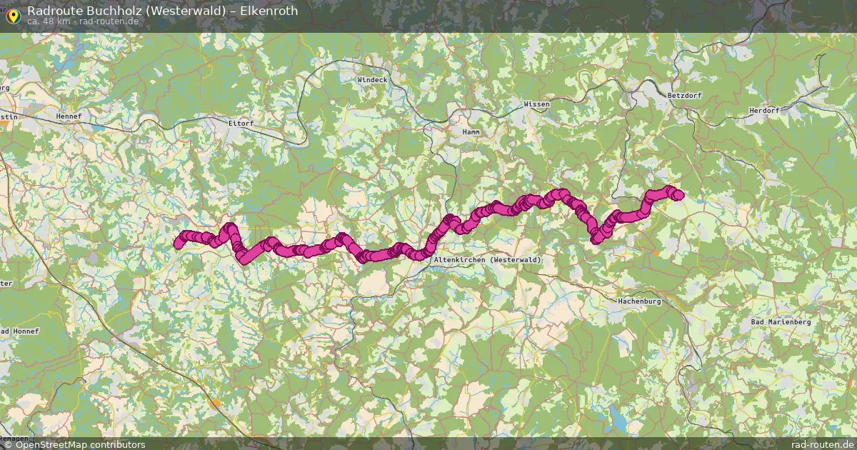 Fahrradroute Buchholz (Westerwald) – Elkenroth