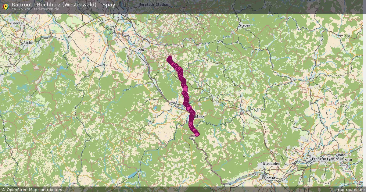 Fahrradroute Buchholz (Westerwald) – Spay