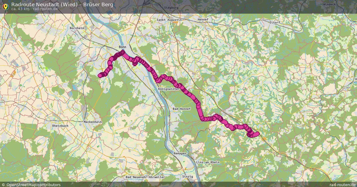 Radtour Neustadt (Wied) – Brüser Berg