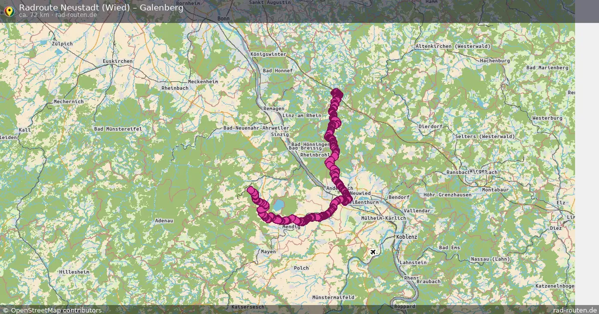 Fahrradroute Neustadt (Wied) – Galenberg