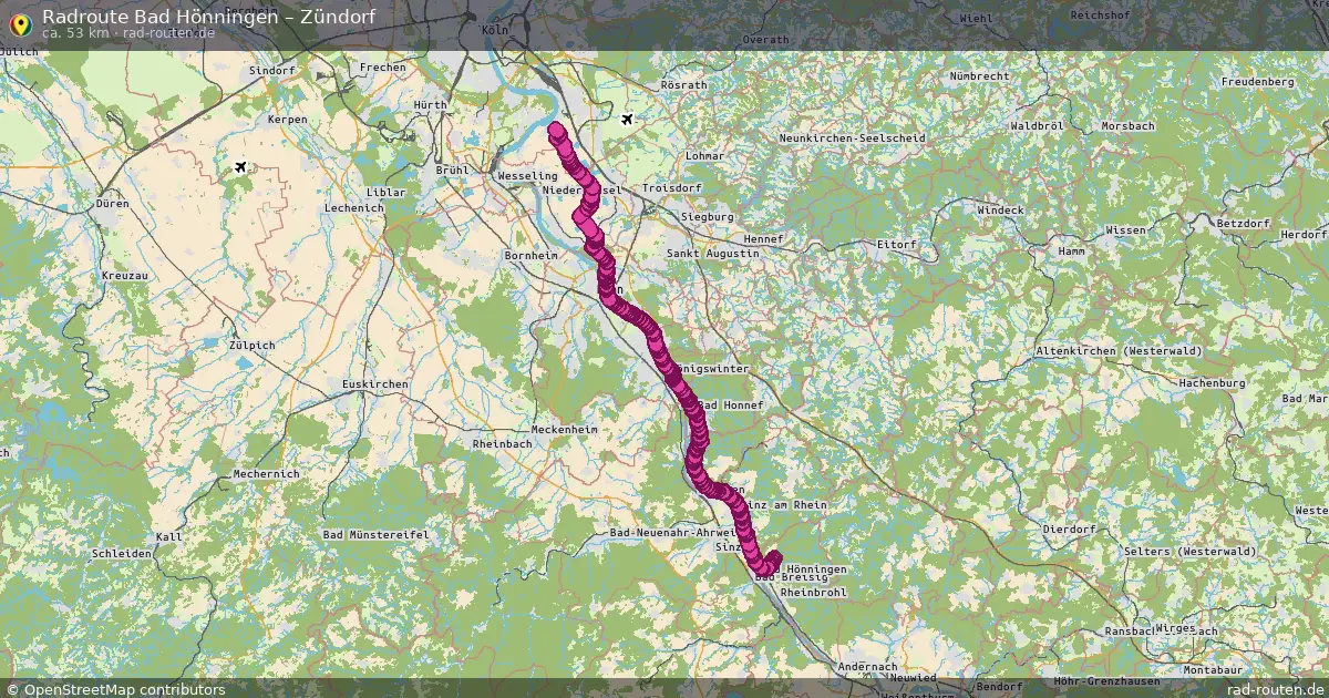 Radtour Bad Hönningen – Zündorf