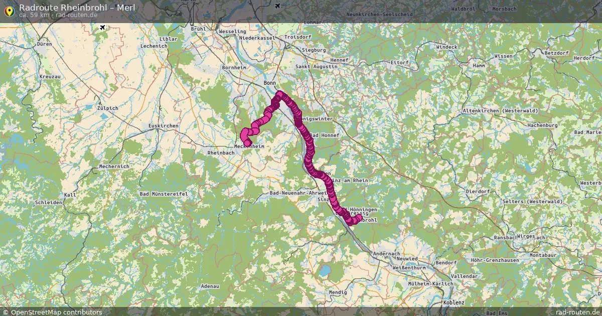 Radtour Rheinbrohl – Merl