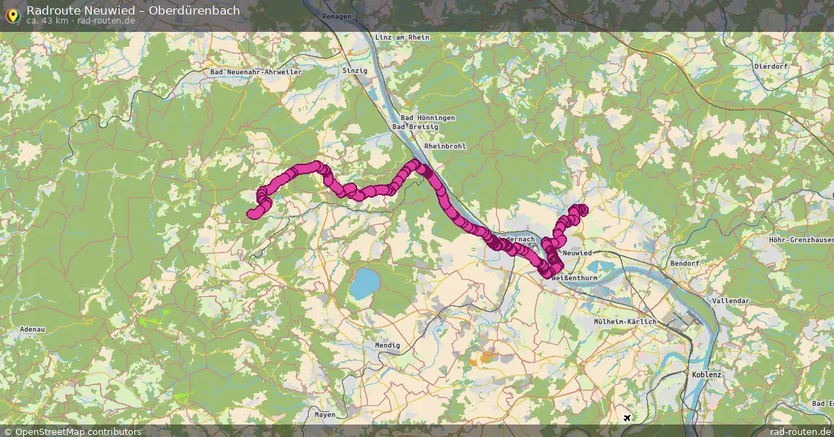 Radtour Neuwied – Oberdürenbach