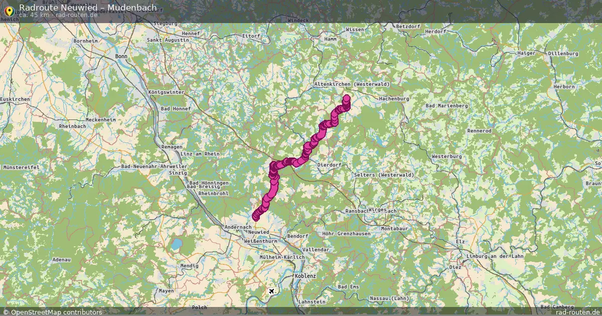 Radtour Neuwied – Mudenbach