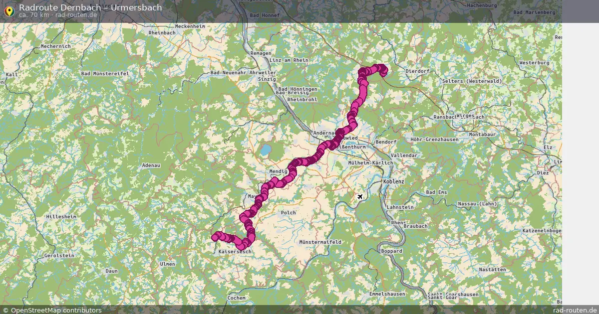 Radtour Dernbach – Urmersbach
