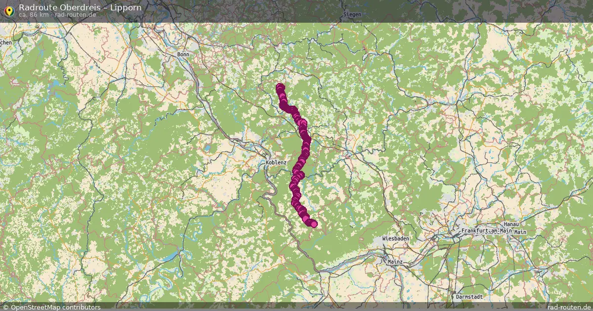 Fahrradroute Oberdreis – Lipporn