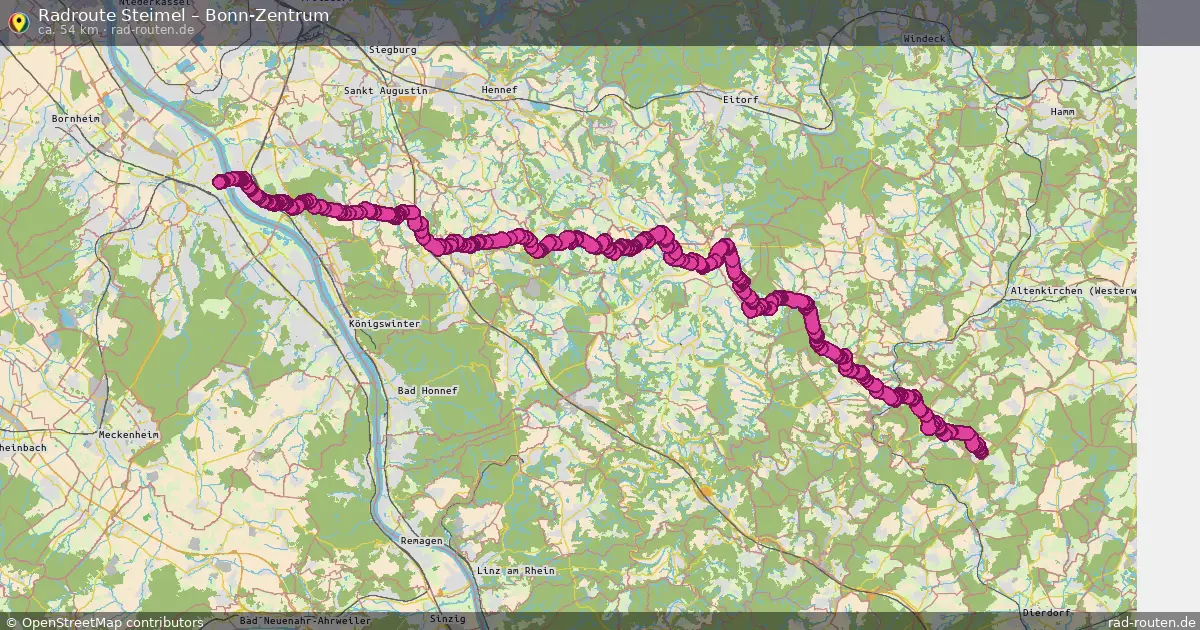 Radtour Steimel – Bonn-Zentrum