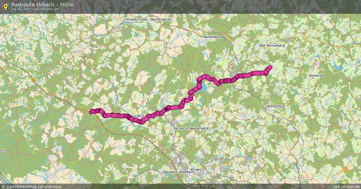 Fahrradroute Urbach – Höhn