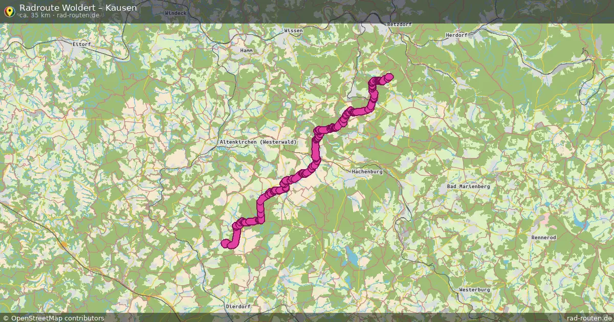 Radtour Woldert – Kausen