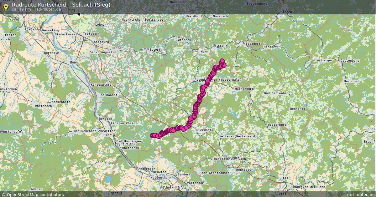 Radtour Kurtscheid – Selbach (Sieg)