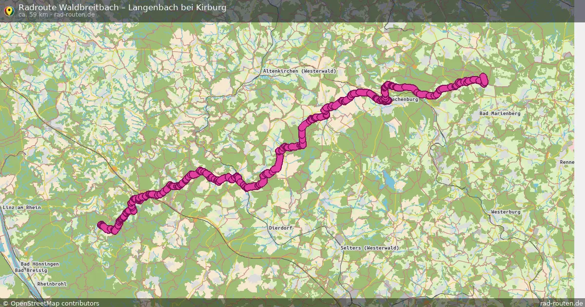 Fahrradroute Waldbreitbach – Langenbach Bei Kirburg