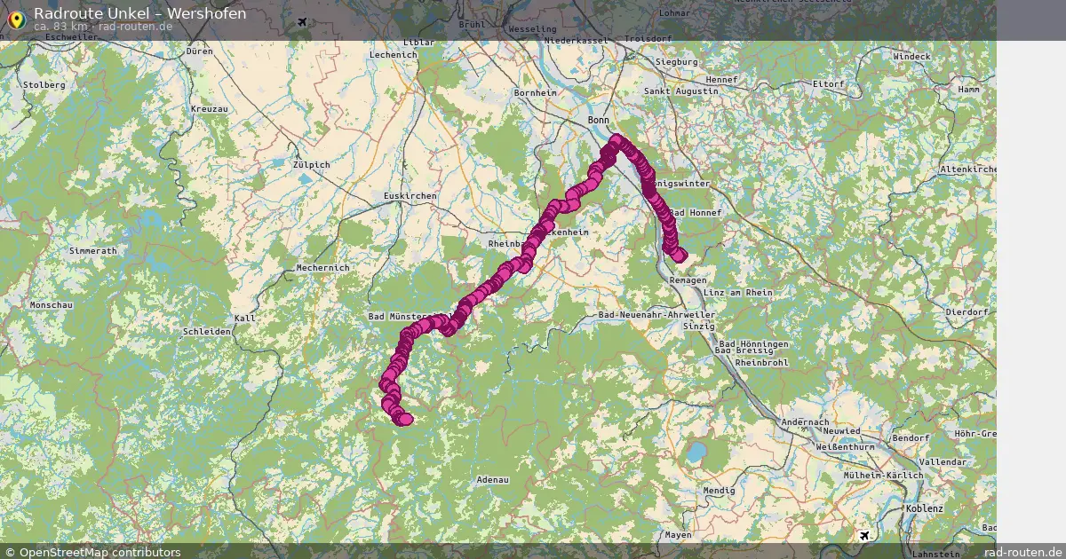 Radtour Unkel – Wershofen