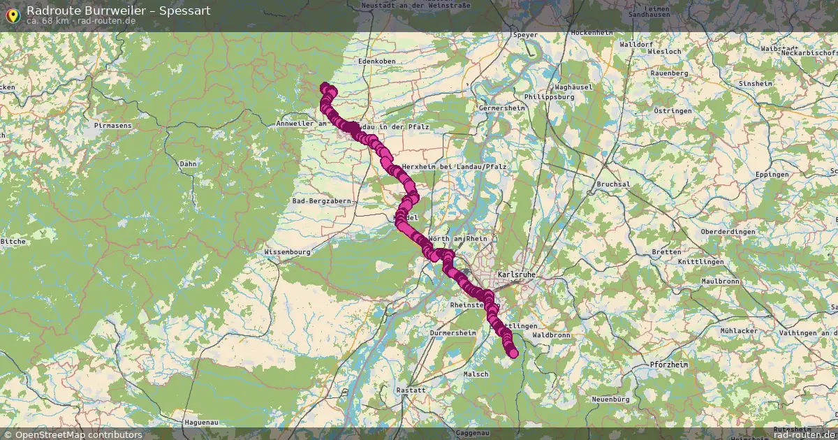 Radtour Burrweiler – Spessart