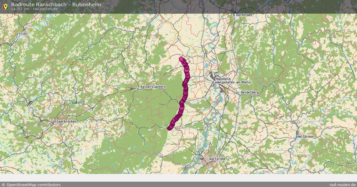 Radtour Ranschbach – Bubenheim