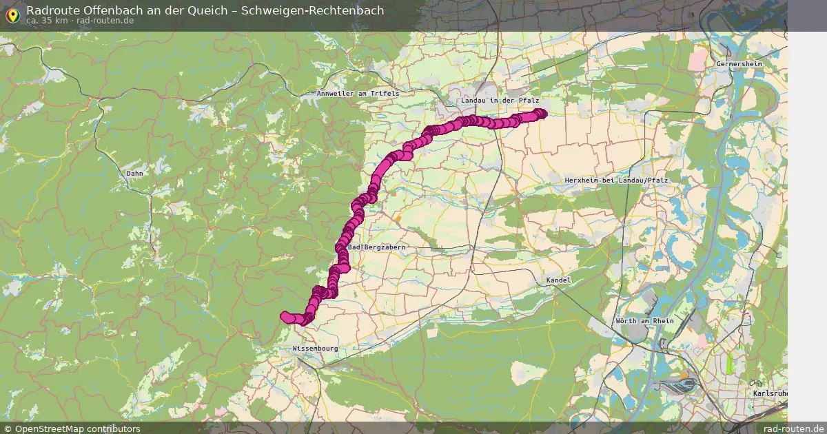 Radtour Offenbach An Der Queich – Schweigen-Rechtenbach