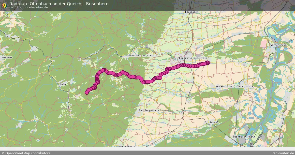 Radtour Offenbach An Der Queich – Busenberg