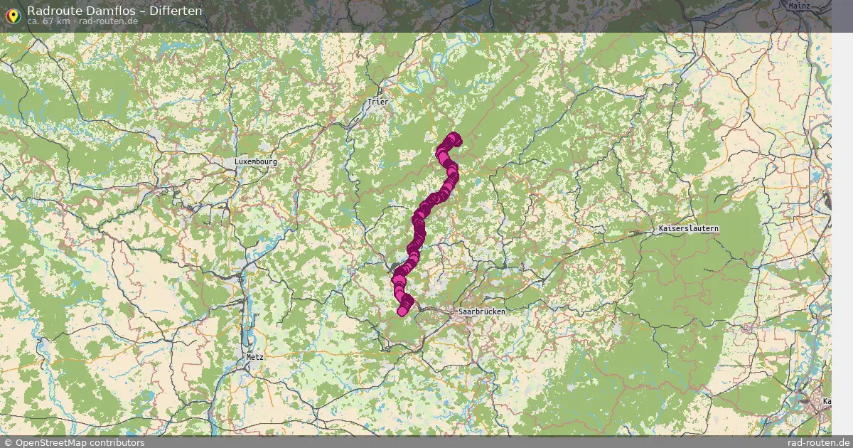 Radtour Damflos – Differten