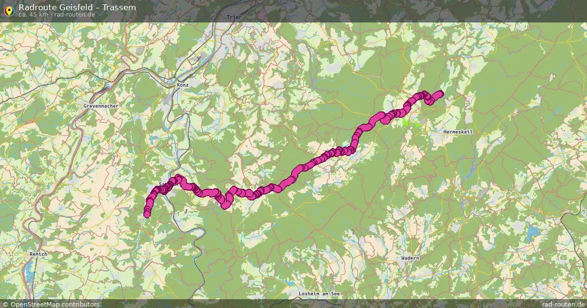Fahrradroute Geisfeld – Trassem