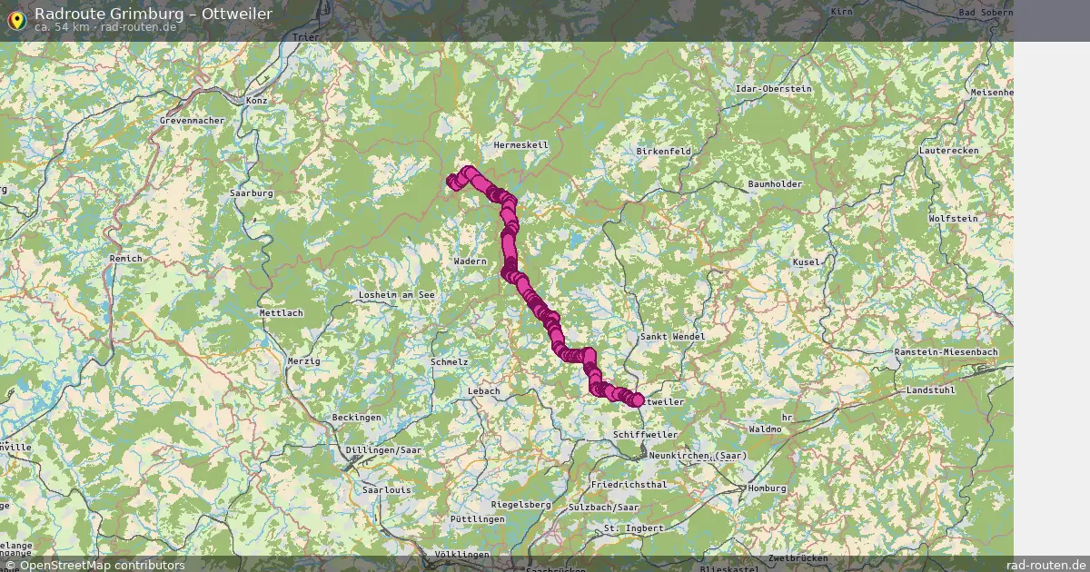 Fahrradroute Grimburg – Ottweiler