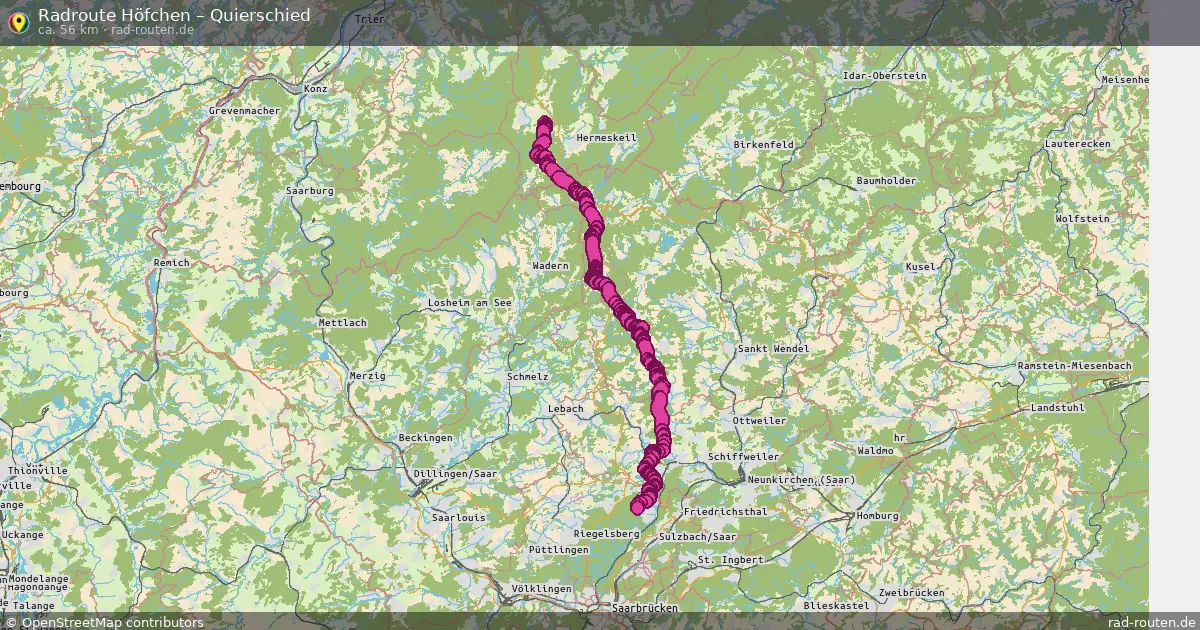 Fahrradroute Höfchen – Quierschied