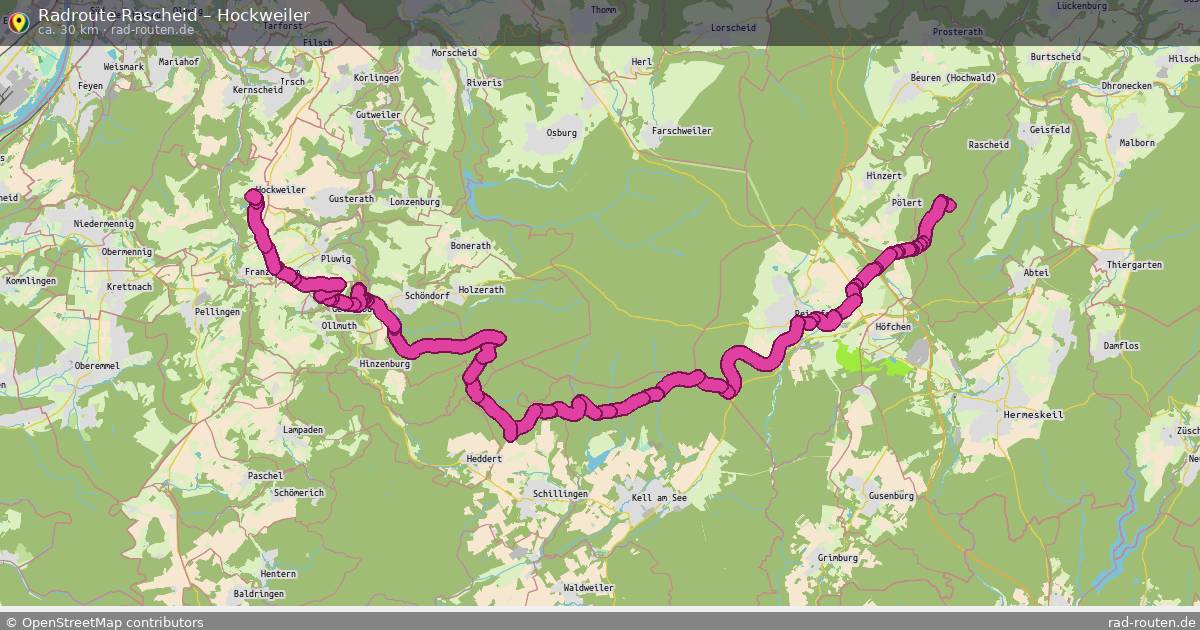 Fahrradroute Rascheid – Hockweiler