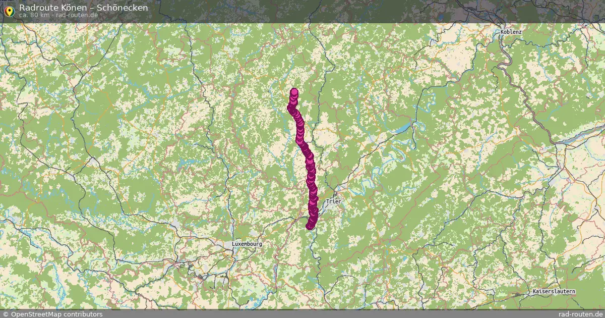 Fahrradroute Könen – Schönecken