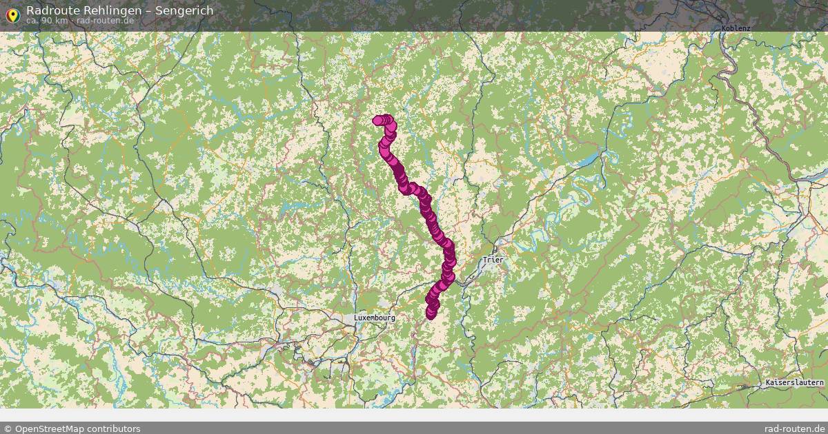 Fahrradroute Rehlingen – Sengerich