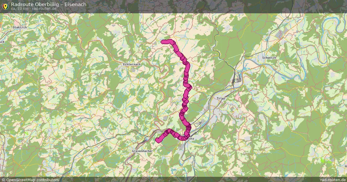 Radtour Oberbillig – Eisenach