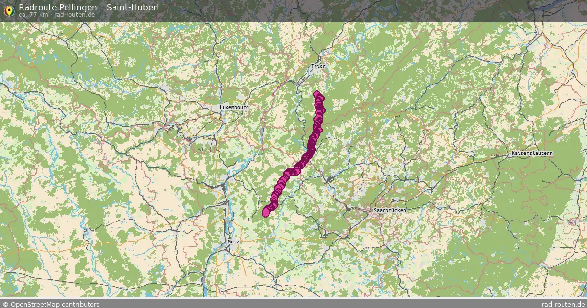 Radtour Pellingen – Saint-Hubert