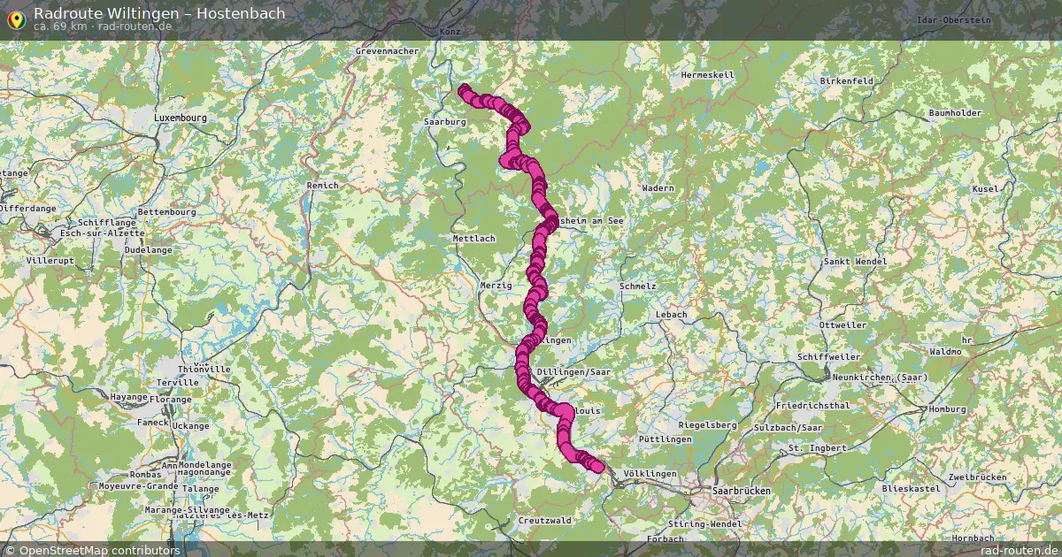 Radtour Wiltingen – Hostenbach