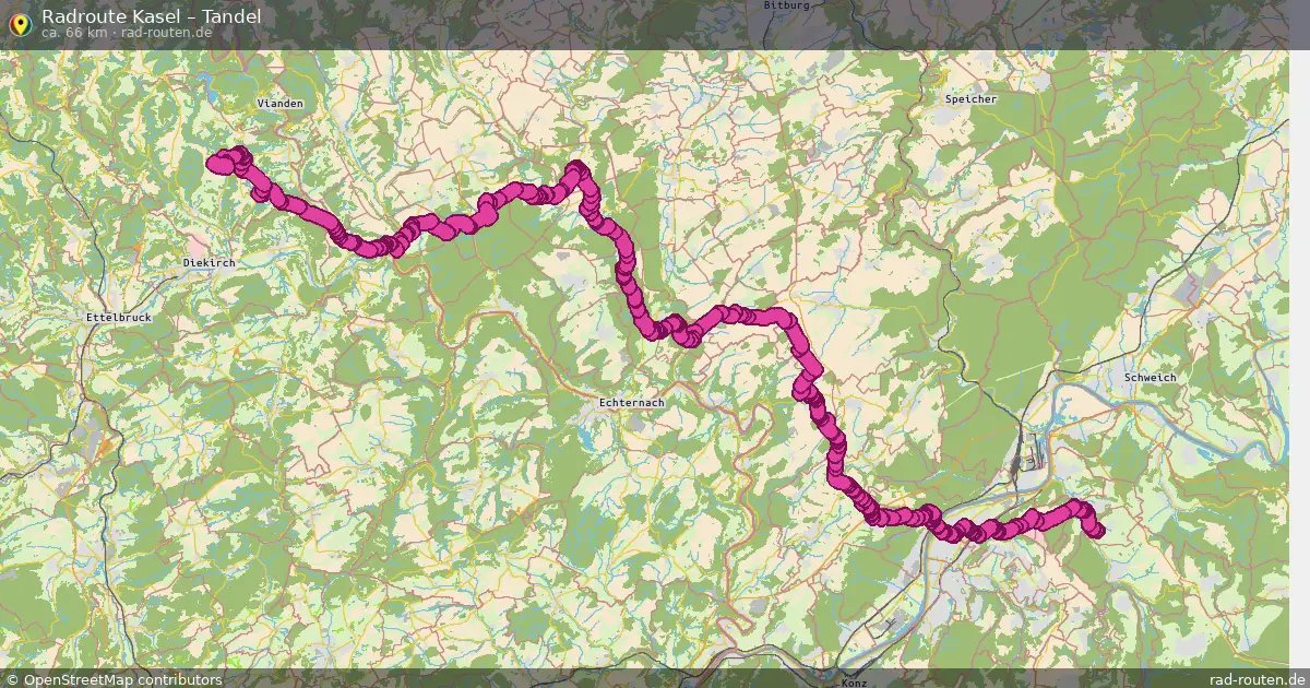 Radtour Kasel – Tandel