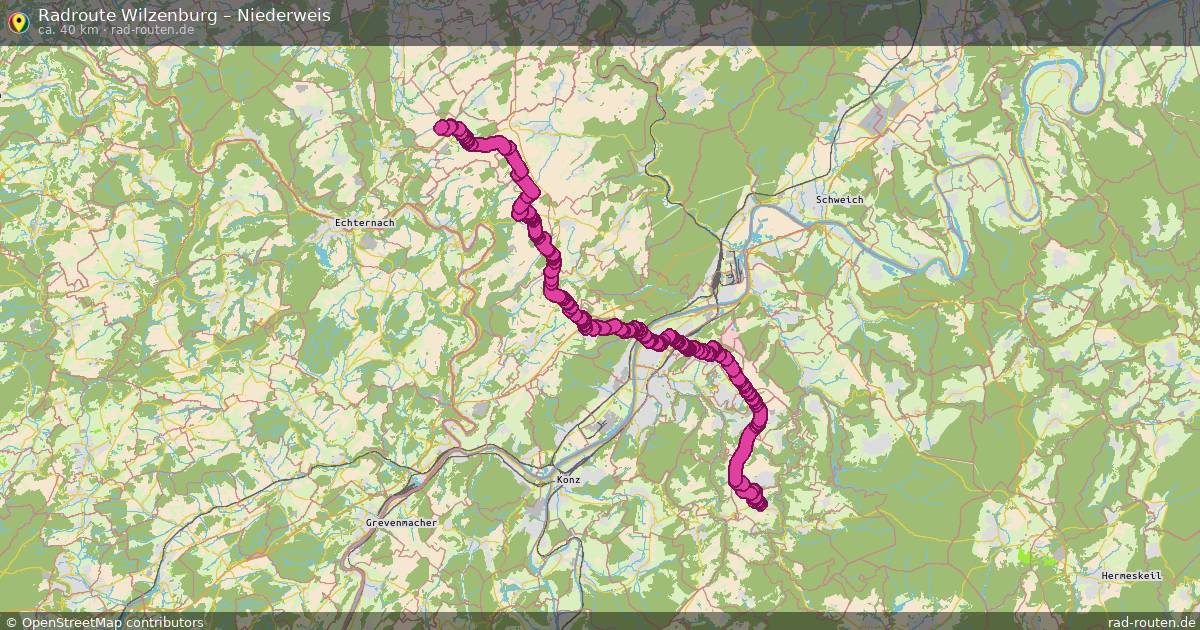 Fahrradroute Wilzenburg – Niederweis