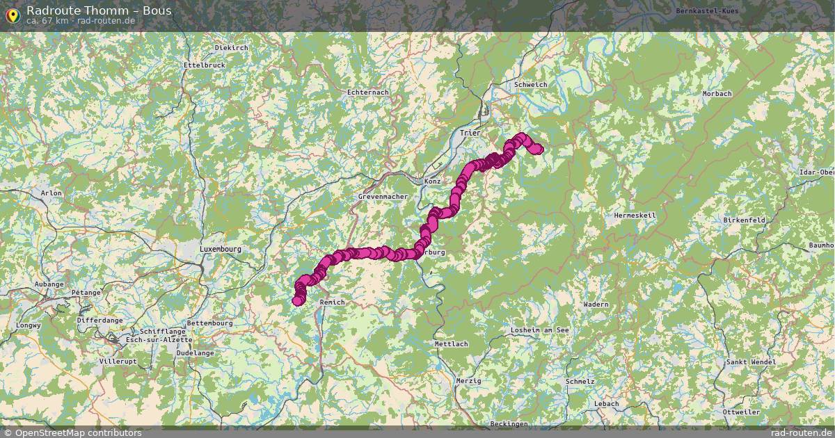 Fahrradroute Thomm – Bous