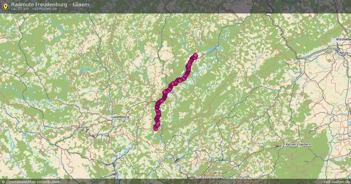 Radtour Freudenburg – Lüxem