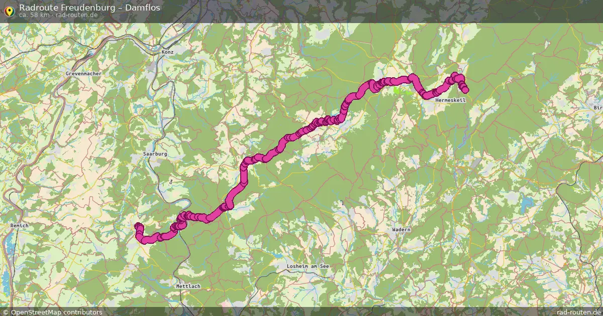 Radtour Freudenburg – Damflos