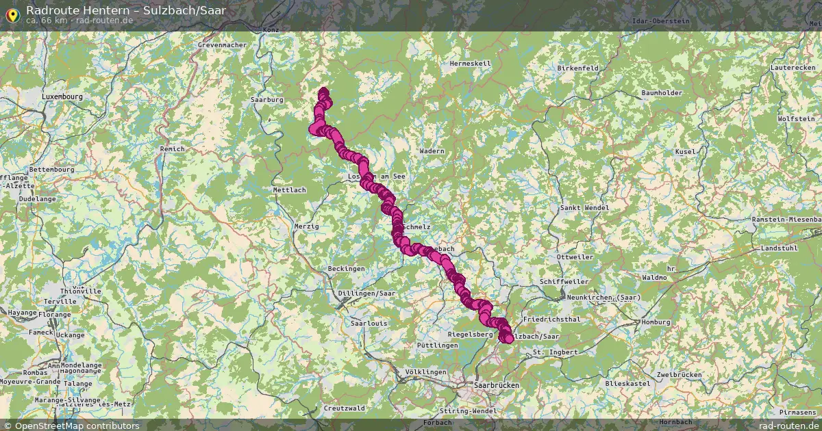 Radtour Hentern – Sulzbach Saar
