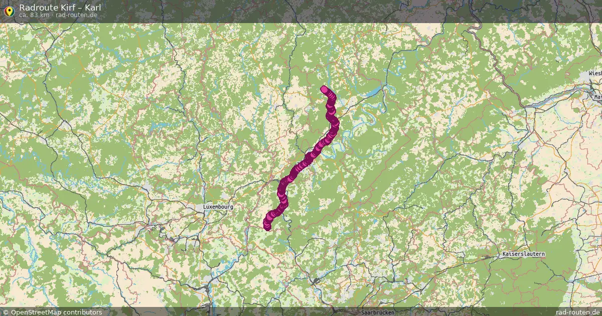 Radtour Kirf – Karl