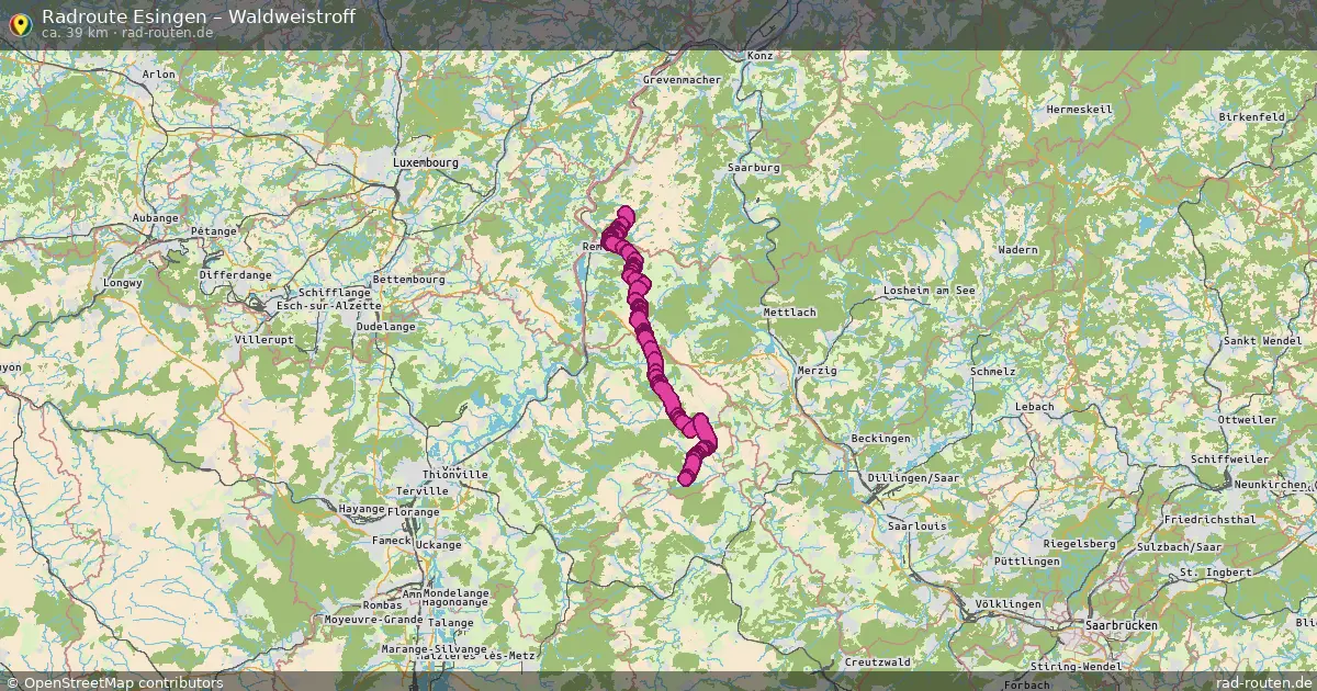 Radtour Esingen – Waldweistroff