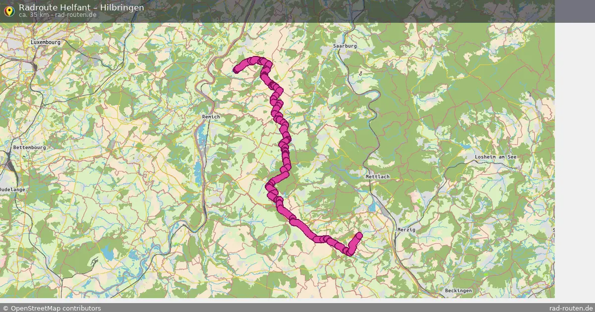 Radtour Helfant – Hilbringen