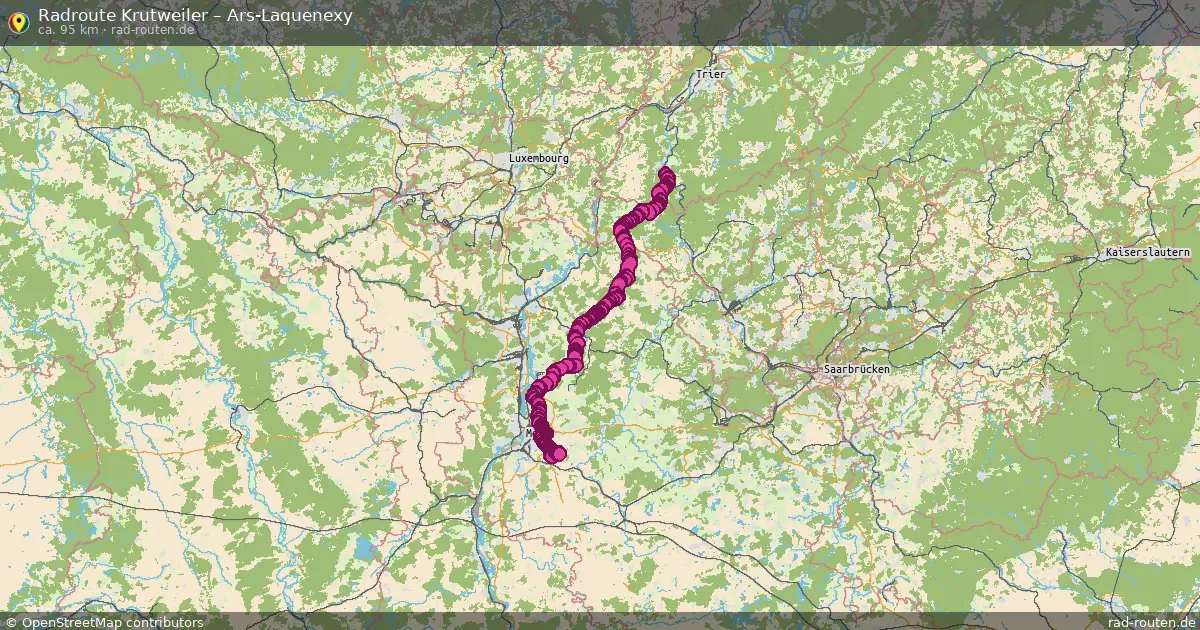 Fahrradroute Krutweiler – Ars-Laquenexy