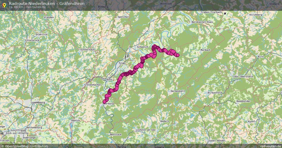 Fahrradroute Niederleuken – Gräfendhron
