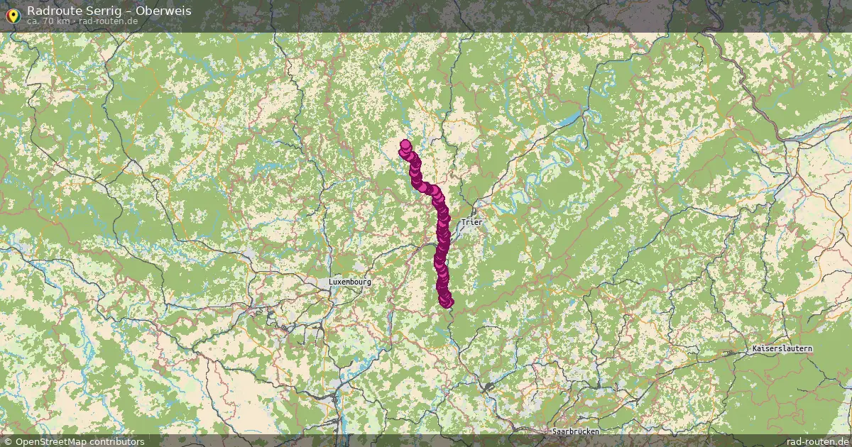 Fahrradroute Serrig – Oberweis