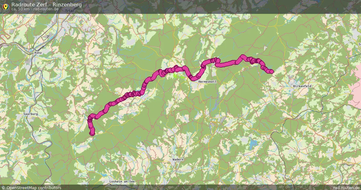 Radtour Zerf – Rinzenberg