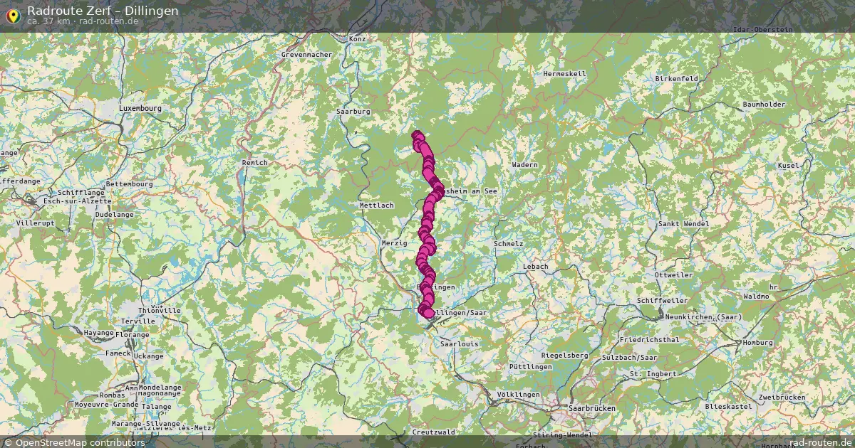 Radtour Zerf – Dillingen